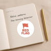 Red Flag Sticker – Funny Dating Sticker for Journals Planners & Gifts