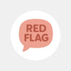 Red Flag Sticker – Funny Dating Sticker for Journals, Planners & Modern Dating Humour - Sticksy Prints Australia
