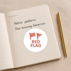 Red Flag Sticker | Funny Dating Sticker for Journals, Planners & Self-Reflection - Sticksy Prints Australia