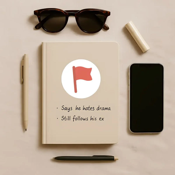 Red Flag Stickers – Funny Dating Stickers for Journals, Planners & Gifts - Sticksy Prints Australia