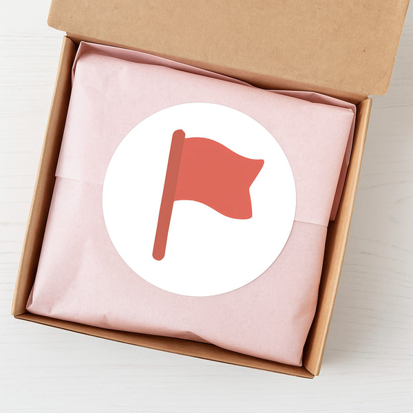 Red Flag Stickers – Funny Dating Stickers for Journals Planners & Gifts
