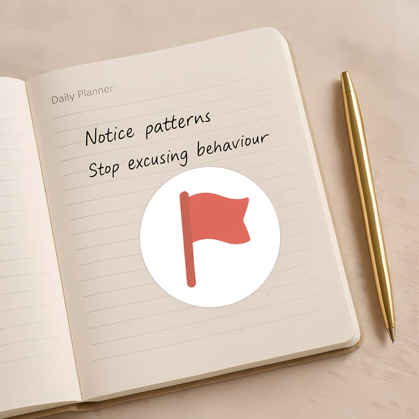 Red Flag Stickers – Funny Dating Stickers for Journals Planners & Gifts