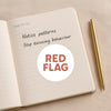 Red Flag Stickers – Funny Dating Stickers for Journals Planners & Modern Humour