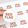 Red Flag Stickers – Funny Dating Stickers for Journals Planners & Modern Humour