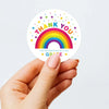 Personalised Kids Birthday Stickers Rainbow Custom Name Party Favour - Sticksy Prints Australia