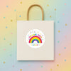 Personalised Kids Birthday Stickers Rainbow Custom Name Party Favour - Sticksy Prints Australia