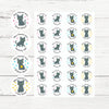 Personalised Russian Blue Cat Teacher Reward Stickers β Classroom Motivation & Praise - Sticksy Prints Australia