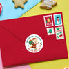 Santa Snowboarding Personalised Christmas Stickers – North Pole Delivery - Sticksy Prints Australia