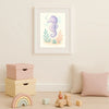 Seahorse Nursery Wall Art Print | Ocean Animal Watercolour | Digital Download