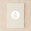 Sent With Love Stickers – Valentine Envelope Seals
