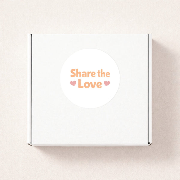 Share the Love Stickers | Small Business Packaging Stickers