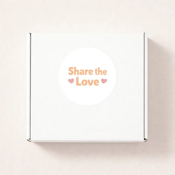 Share the Love Stickers | Small Business Packaging Stickers - Sticksy Prints Australia