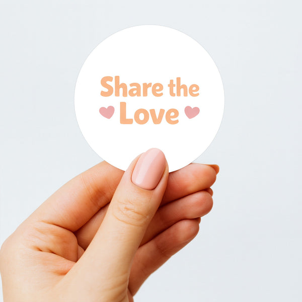 Share the Love Stickers | Small Business Packaging Stickers