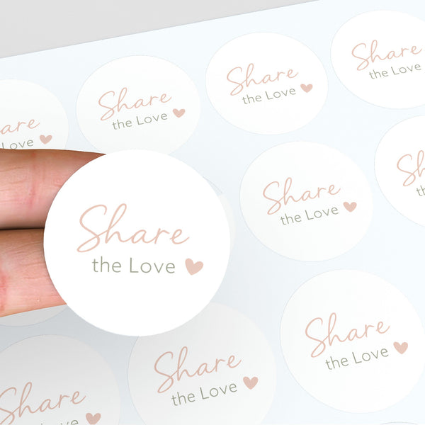 Share the Love Stickers | Small Business Packaging Labels