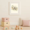Sloth Nursery Wall Art Print – Jungle Animal Watercolour (Digital Download) - Sticksy Prints Australia