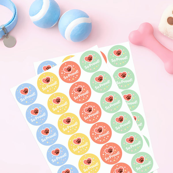 So Proud Pet Training Reward Stickers | Positive Reinforcement Stickers for Dogs & Puppies