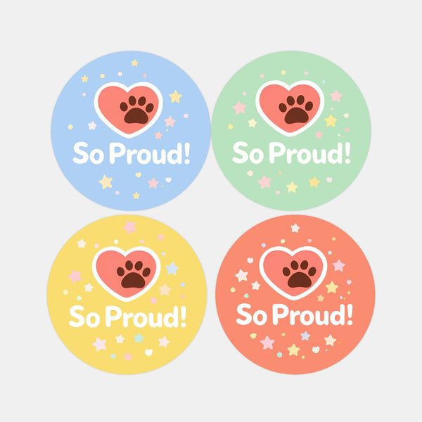 So Proud Pet Training Reward Stickers | Positive Reinforcement Stickers for Dogs & Puppies