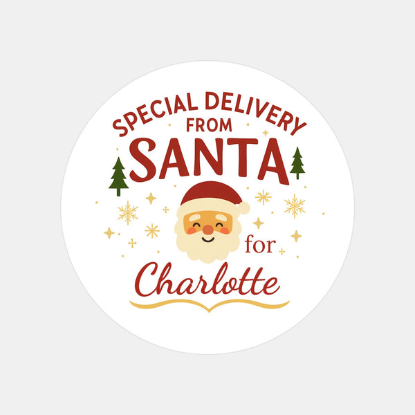 Special Delivery From Santa – Personalised Christmas Stickers