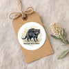 Tasmanian Devil Mum & Joey Sticker – Australian Wildlife Gift Label - Sticksy Prints Australia