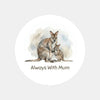 Tasmanian Pademelon Sticker – Always With Mum Mother & Joey Wildlife