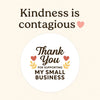 Thank You for Supporting My Small Business Stickers