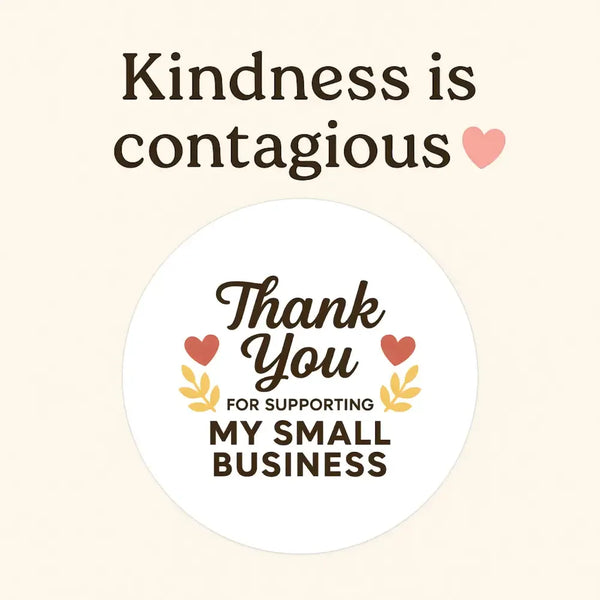 Thank You for Supporting My Small Business Stickers - Sticksy Prints Australia