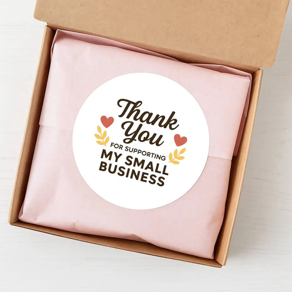 Thank You for Supporting My Small Business Stickers