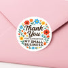 Thank You for Supporting My Small Business Stickers – Bright Floral Edition - Sticksy Prints Australia