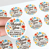 Thank You for Supporting My Small Business Stickers – Bright Floral Edition