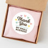Thank You for Supporting My Small Business Stickers – Rainbow Hearts