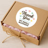 Thank You for Supporting My Small Business Stickers – Rainbow Hearts - Sticksy Prints Australia