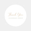 Thank You Handmade Order Stickers | Neutral Small Business Packaging Labels | Handmade Thank You Stickers Australia