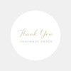 Thank You Handmade Order Stickers | Neutral Small Business Packaging Labels | Handmade Thank You Stickers Australia - Sticksy Prints Australia