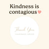 Thank You Handmade Order Stickers | Neutral Small Business Packaging Labels | Handmade Thank You Stickers Australia - Sticksy Prints Australia