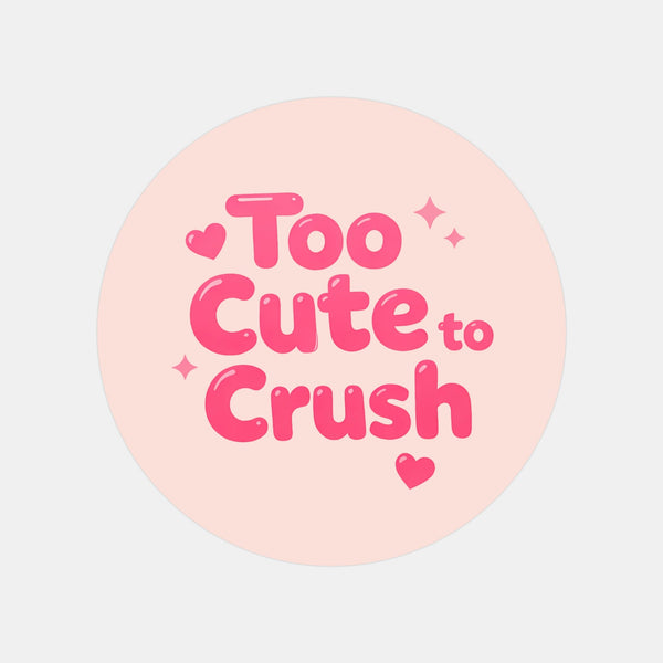 Too Cute to Crush Stickers | Pink Do Not Crush Parcel Labels for Small Businesses