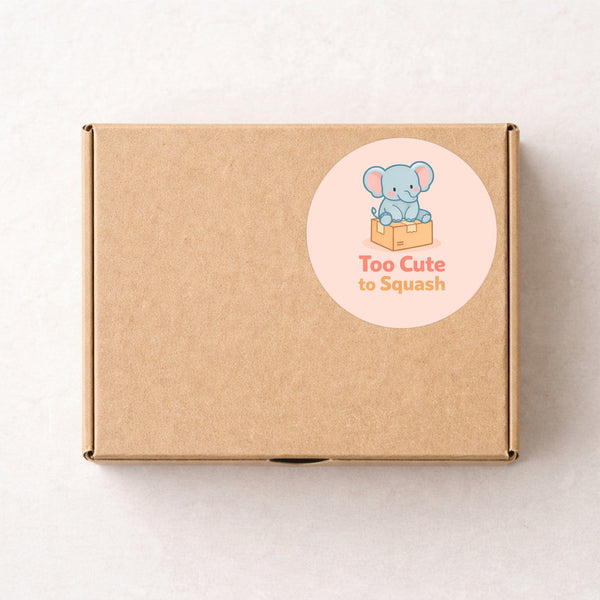 Too Cute to Squash Stickers | Do Not Squish Packaging Labels for Small Business Orders