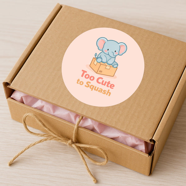Too Cute to Squash Stickers | Do Not Squish Packaging Labels for Small Business Orders