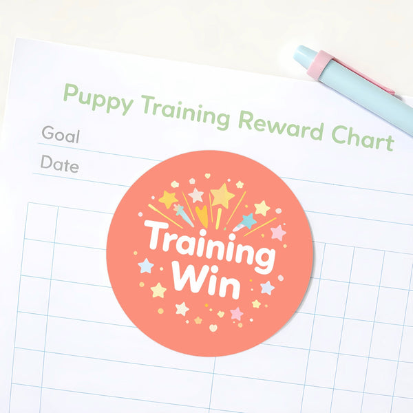 Training Win Pet Training Reward Stickers | Positive Reinforcement Stickers for Dogs & Puppies