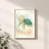 Turtle Nursery Wall Art Print | Ocean Animal Watercolour | Digital Download