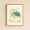 Turtle Nursery Wall Art Print | Ocean Animal Watercolour | Digital Download - Sticksy Prints Australia