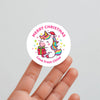 Unicorn Christmas Gift Stickers – Personalised Name Label