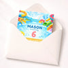 Waterpark Birthday Invitations | Personalised Pool Party Invites - Sticksy Prints Australia