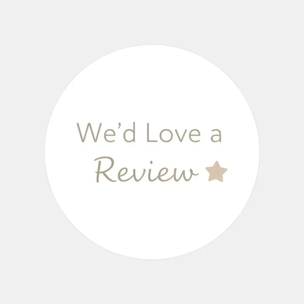 We’d Love a Review Stickers | Small Business Packaging Labels - Sticksy Prints Australia
