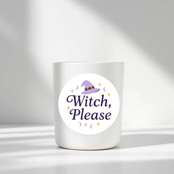 “Witch, Please” Candle Label Stickers - Sticksy Prints Australia