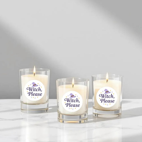 “Witch, Please” Candle Label Stickers - Sticksy Prints Australia