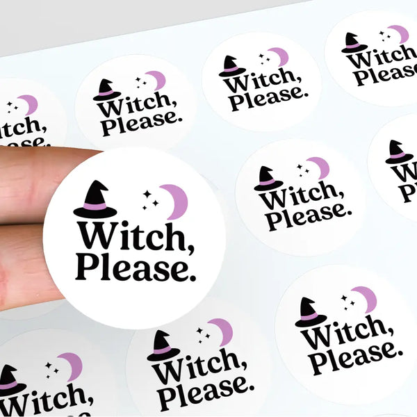 “Witch Please.” (Lilac Edition) Candle Label Stickers