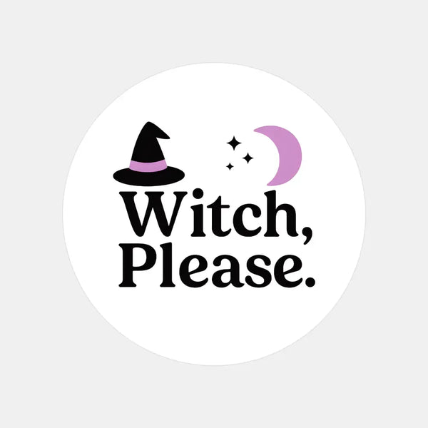 “Witch, Please.” (Lilac Edition) Candle Label Stickers - Sticksy Prints Australia