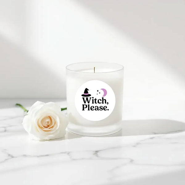 “Witch, Please.” (Lilac Edition) Candle Label Stickers - Sticksy Prints Australia