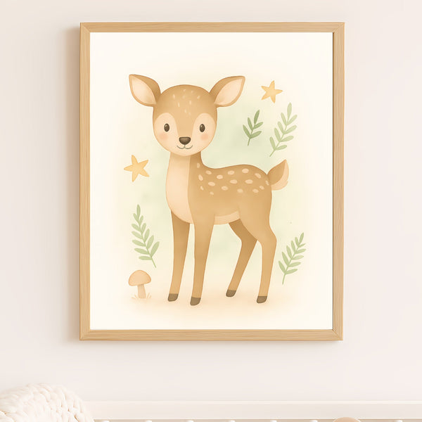 Woodland Animal Wall Art Set – PDF Printable Digital Download