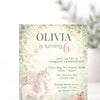 Woodland Unicorn Birthday Invitations | Personalised Enchanted Party Invites - Sticksy Prints Australia